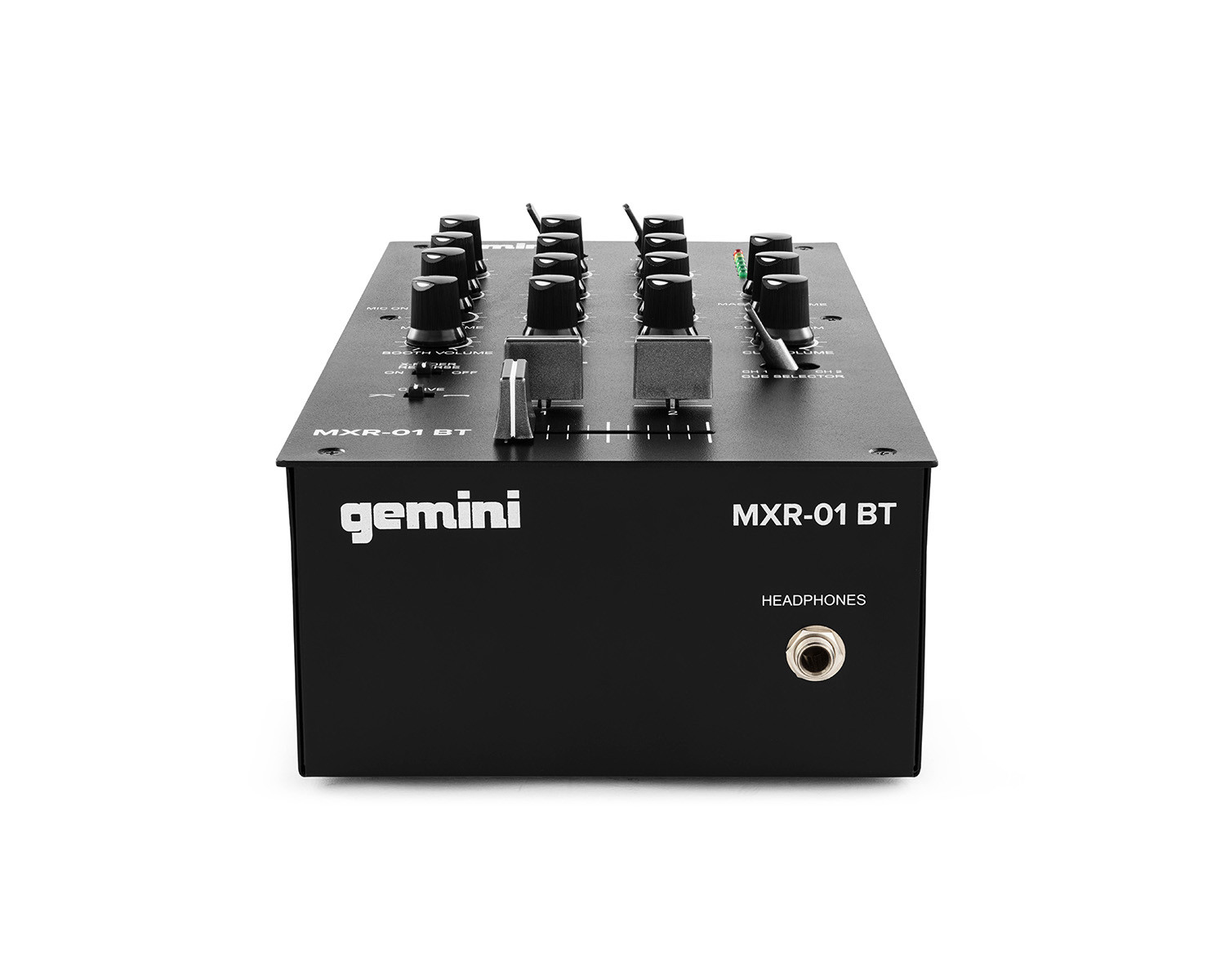 Gemini MXR-01BT 2-Channel Pro DJ Mixer with 3-Band EQ + Bluetooth