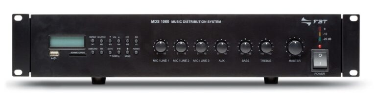 FBT Audio Contractor MDS1060 Integrated amp - 60W - MP3 player via USB/SD /MMC card - digital tuner - 230V/115V