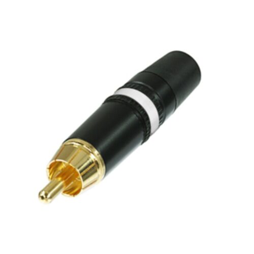 Neutrik NYS373-9 Phono plug with gold plated contacts White