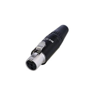 Neutrik RT4FC-B REAN Mini XLR Cable Connector, In Line, 4 Pole