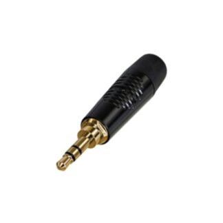 Neutrik RTP3C-B REAN 3.5mm Stereo Jack Plug, Gold Contacts, Black