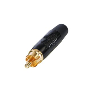 Neutrik RF2C-B-0 REAN Phono Connector, black shell, black boot