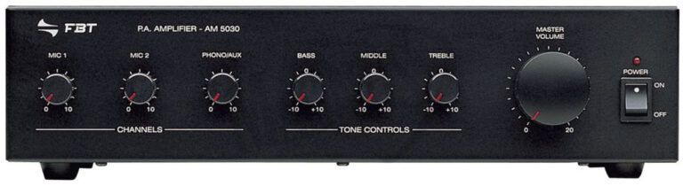 FBT Audio Contractor AM 5030 Integrated amplifier - 30W - two mic inputs - low impedance 100V output