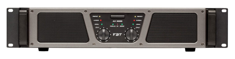 FBT Portable Sound AX 1200 2 Ch. Power Amp - 2x600Wrms (4ohm) - 1200Wrms (8ohm bridge)