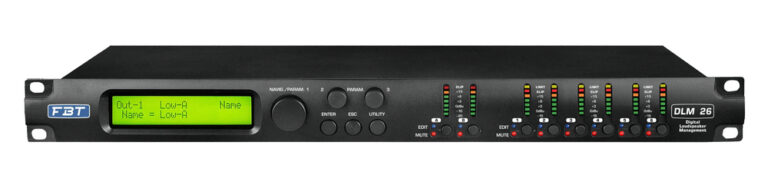 FBT Portable Sound DLM-26 FBT Digital Loudspeaker Management Processor, 2in, 6out