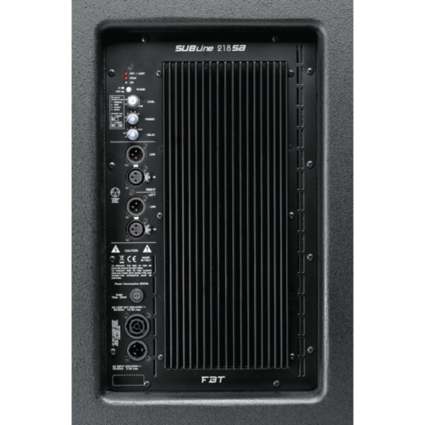 FBT Portable Sound SUBLINE 218SA Processed Bass reflex Active Subwoofer - 2x18" - 1200Wrms - Image 3