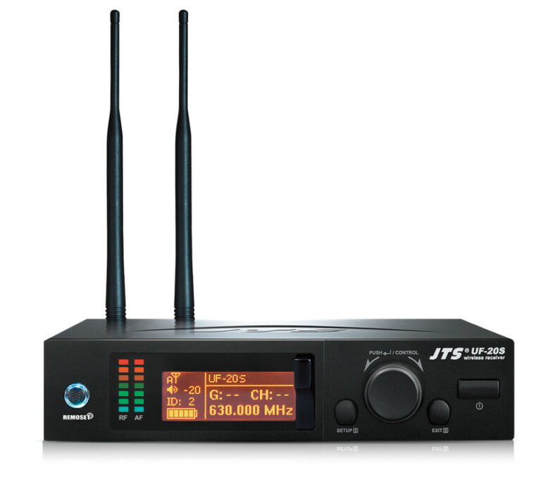 JTS UF-20S UHF Single Channel Wideband True Diversity Wireless Receiver