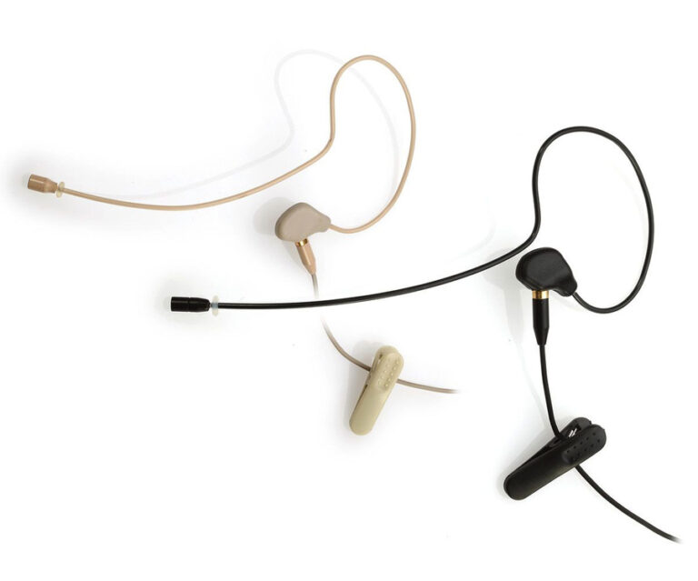 JTS CM-801F Single Ear Omni-directional Headset Microphone, Beige