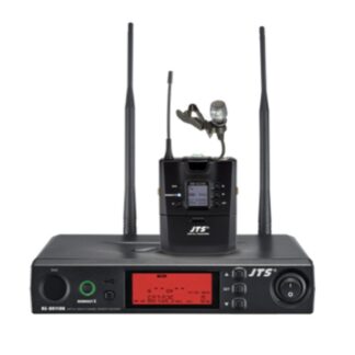 JTS RU-8011DB/RU-G3TB+CM-501 UHF PLL Single Chanel Diversity Lapel Wireless Microphone System with REMOSET and BNC antenna, 606.5