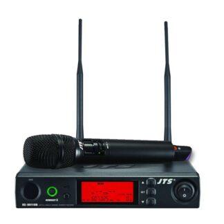 JTS RU-8011DB/RU-G3TH UHF PLL Single Channel Diversity Handheld Wireless Microphone System with REMOSET and BNC antenna, 6