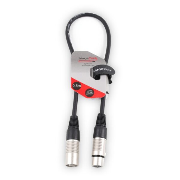 StageCore CORE350LU05BK Female XLR Connector - Male XLR Connector, Professional Audio Cable