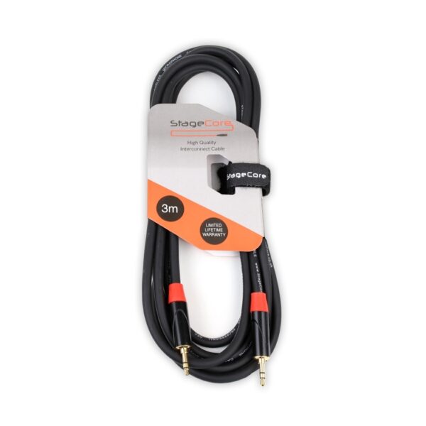 StageCore iCORE140LU3 3.5mm Stereo Mini Jack Plug - 3.5mm Stereo Mini Jack Plug, Professional Audio Signal Cable