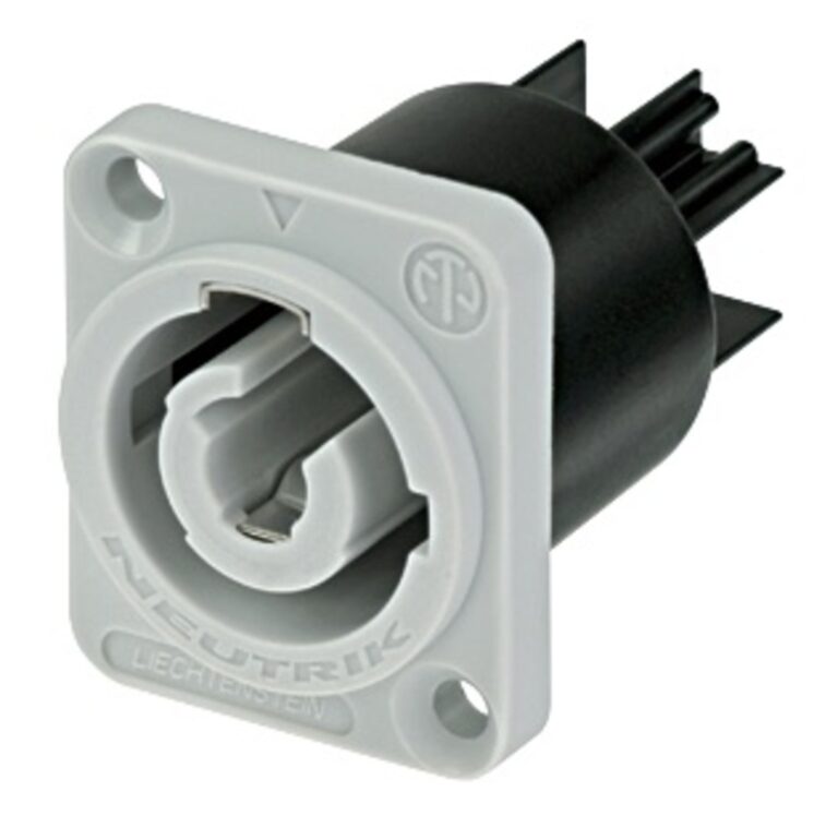 Neutrik NAC3MPXXB powerCON  - Air tight chassis connector, B-type for power-out, flat tab terminals