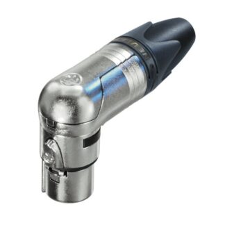 Neutrik NC3FRX 3 pole. Female, compact right angle version
