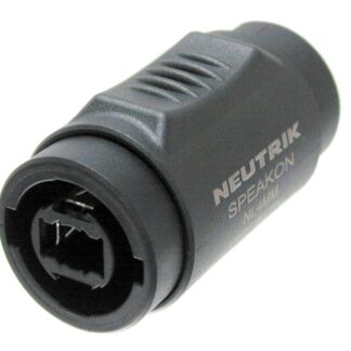 Neutrik NL4MMX Speakon. 4 pole lockable coupler