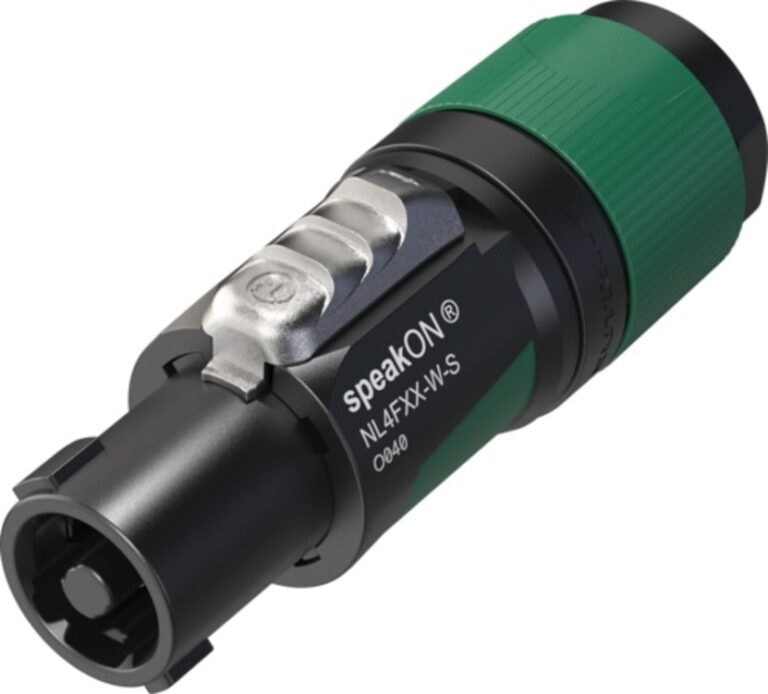 Neutrik NL4FXX-W-S Neutrik speakON FXX - 4 pole cable connector - Small (for cable diameters 6 to 12 mm)