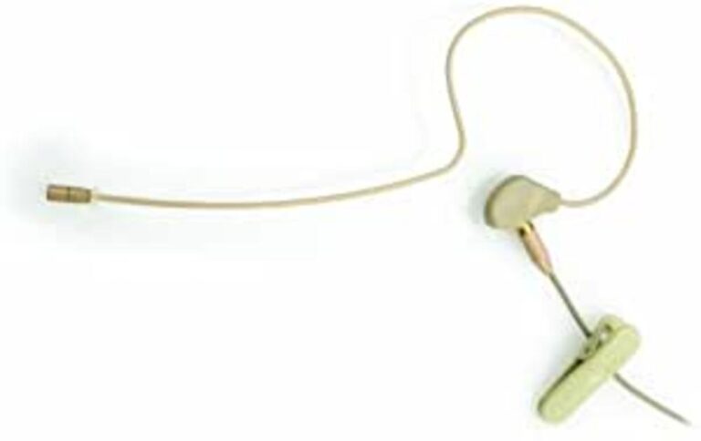 JTS CM-8015F Single Ear Sub-miniature Omni-directional Headset Microphone, Beige