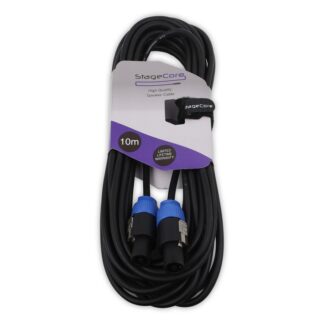 StageCore AIROH33LU10BK 4 Pole Speaker Connector - 4 Pole Speaker Connector, 2 x 1.5mm Professional Speaker Cable