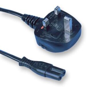 StageCore PL1556207 Lead UK Plug to C7 (figure of eight), 1MT, BLK