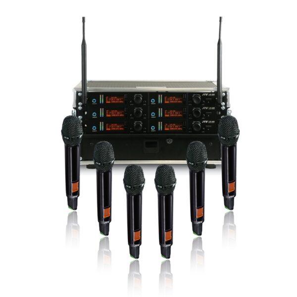 JTS UF20-6WAYHH UF 20 - 6 Channel Handheld All Racked Up System