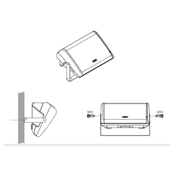 FBT Portable Sound SM-U 12 Wall mount StageMaxX 12 in horizontal - Image 2