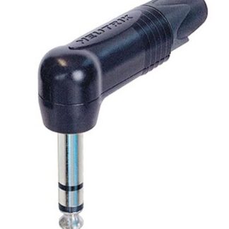 Neutrik NP3RX-BAG Right Angled 3 Pole 1/4" Phono Plug