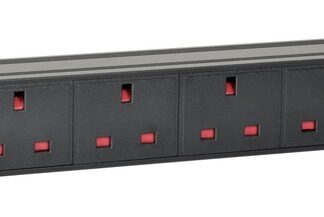 StageCore PDU6W 6 Way, Surge Protect PDU, 13A, 1U Rack Mountable