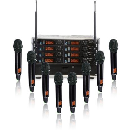 JTS UF20-8WAYHH UF 20 - 8 Channel Handheld All Racked Up System
