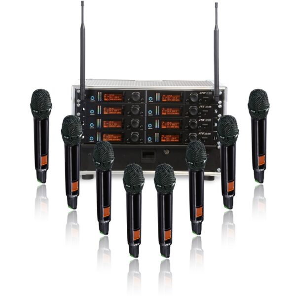 JTS UF20-8WAYHH UF 20 - 8 Channel Handheld All Racked Up System