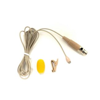 JTS CX-500-F Subminiature Condenser Instrument Microphone with CM-201 clip, BEIGE