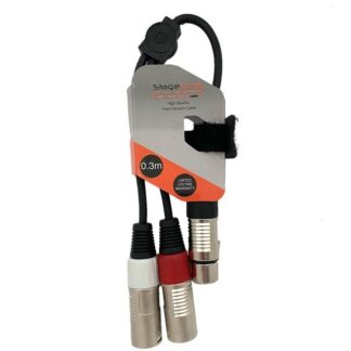 StageCore iCORE920LU03 1x Female XLR, 2x Male XLR Professional Audio Signal Cable