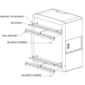 FBT  AC-W 208 Wall metal stand to mount ARCHON 208S in vertical