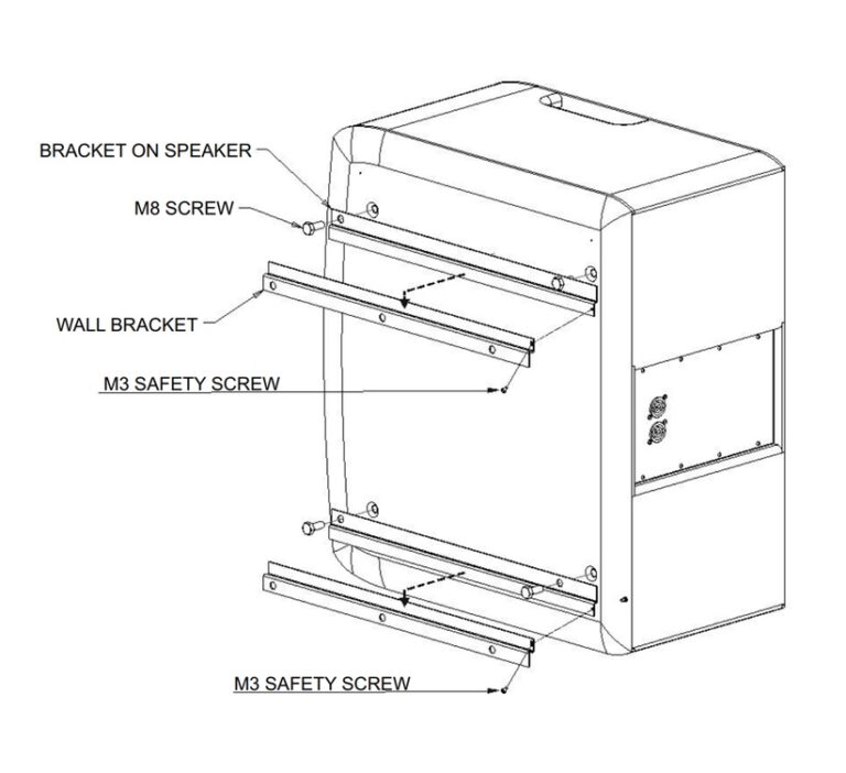 FBT Touring & Install AC-W 208 Wall metal stand to mount ARCHON 208S in vertical