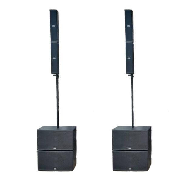 FBT Portable Sound CS4000BK CS4000 Package (4 x CS1000 + 2 x VT-J1000 + Covers)