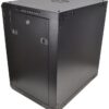 COBRA CWR-1545 Wall Mounting Metal 19" Rack Cabinet Glass Door 15U 450mm Deep, Black, Flat Pack - Image 2