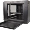 COBRA CWR-645 Wall Mounting Metal 19" Rack Cabinet Glass Door 6U 450mm Deep, Black, Complete Assembled - Image 5