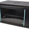 COBRA CWR-645 Wall Mounting Metal 19" Rack Cabinet Glass Door 6U 450mm Deep, Black, Complete Assembled