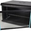 COBRA CWR-645 Wall Mounting Metal 19" Rack Cabinet Glass Door 6U 450mm Deep, Black, Complete Assembled - Image 4