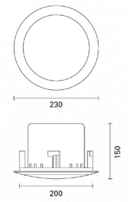 FBT  CSL 630TIC CSL 630 TIC - ABS In-Ceiling Speaker 6" + 1/2" - 30 Watts - Image 2