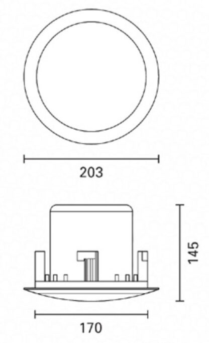FBT  CSL 520TIC CSL 520TIC ABS In Ceiling Speaker - 5" + 1/2" - 20 Watts - Image 2