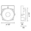 FBT  AQUA 30 DNH IP68 underwater ABS wall mount. recessed speaker - 20W - Blue - Image 3