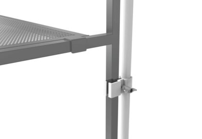 Ultimax DJBoothGP-WH DJ Booth Goal Post System with Carry Bag in White - Image 2