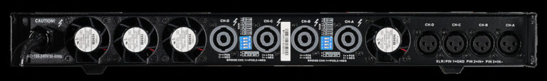 Studiomaster DP-4100 DP-4100 Power Amplifier, 4 channel, 1U, Class D. 4 x 2890 W @ 2 O. 70 V Hi-Z : 4 x 1700 W. 9.16 Kg - Image 2