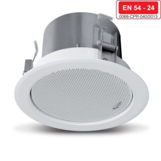 FBT  CSP 406 T/EN Ceiling Metal spk,steel flameproof cap, 6/3/1,5W-100/70/50V wht