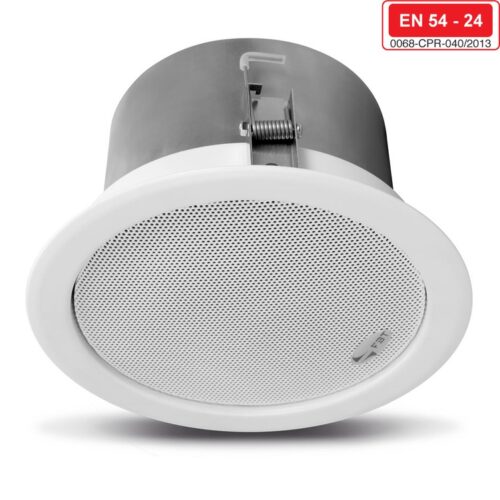 FBT  CSP 412 T/EN Ceiling Metal spk,steel flameproof cap,12/6/13W-100/70/50V WHT