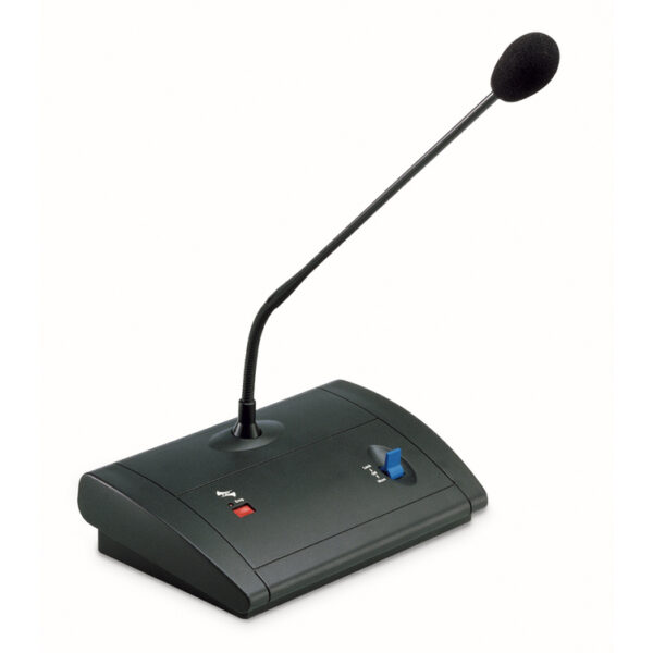 FBT Audio Contractor MB-T 8001 Microphone console with gooseneck. switch, emergency button.