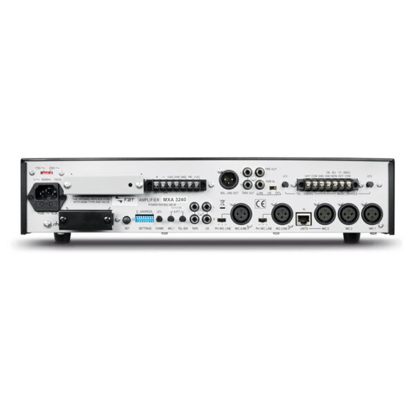 FBT Audio Contractor MXA3120 Integrated mixing amplifier - 120Wrms - Output for selected zones - 230V/115V - Image 2