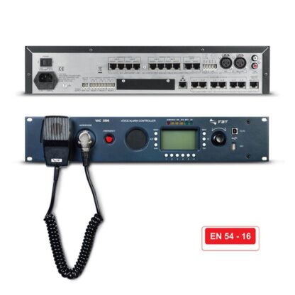 FBT  VAC 2006 Voice Evacuation System Controller 6 lines. Up to 6 x VAC 2006 connect.