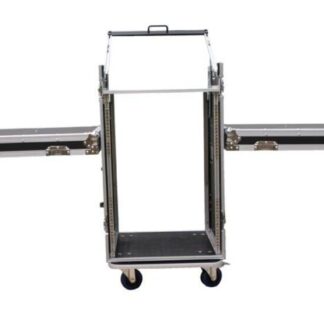 COBRA FC156 19" 16U rack + 10U slant with tables, w/wheels