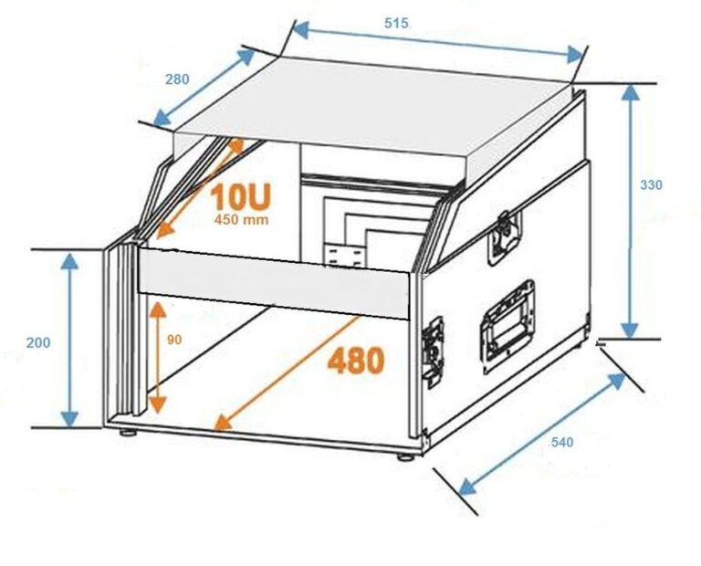 COBRA FC157 10U Slant/2U vertical with sliding laptop shelf - Image 4